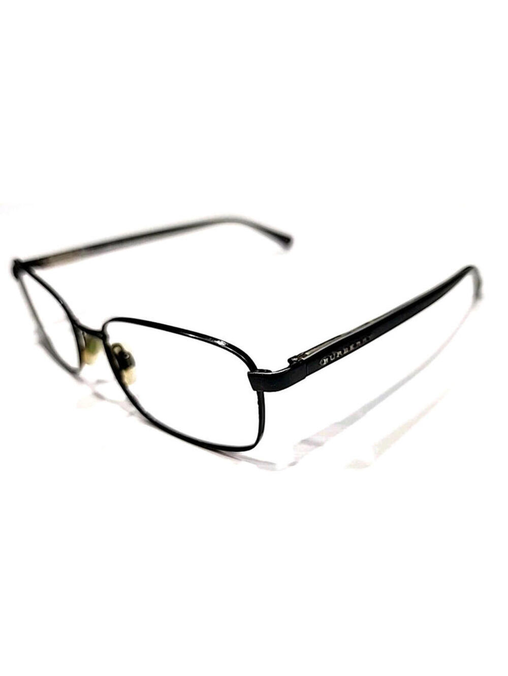 Burberry B1041 Black Metal Rectangle Eyeglasses Frame 54-18 145